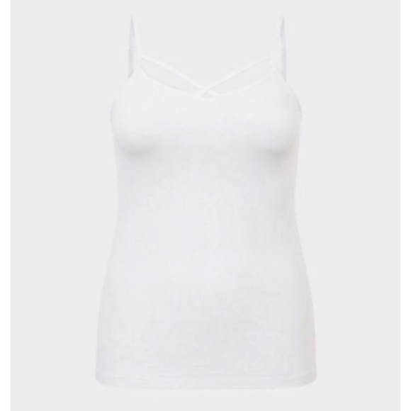🆕 White Crisscross Foxy Cami Top 3X 22 24 Torrid NWT New! - Picture 9 of 11